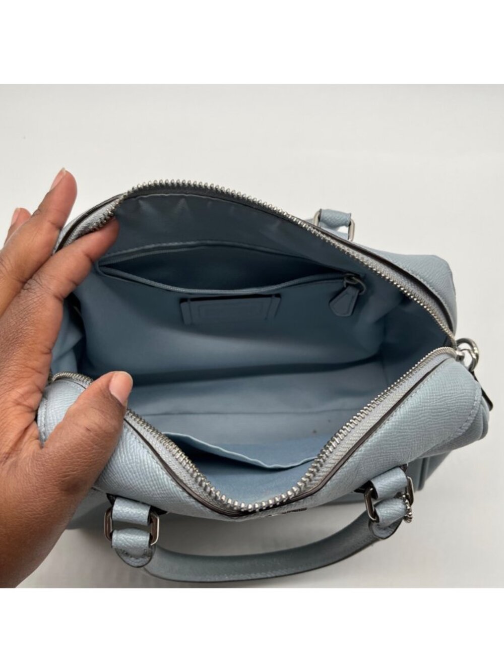 Coach Light Blue Mini Bennett Satchel Bag F31377 - Picture 10 of 10